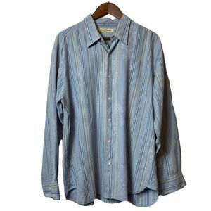 Tommy Bahama striped floral button up shirt